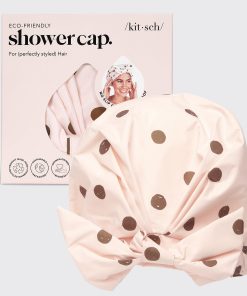 Blush Dot Shower Cap