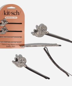 Ghost XL Metal Rhinestone Bobby Pins