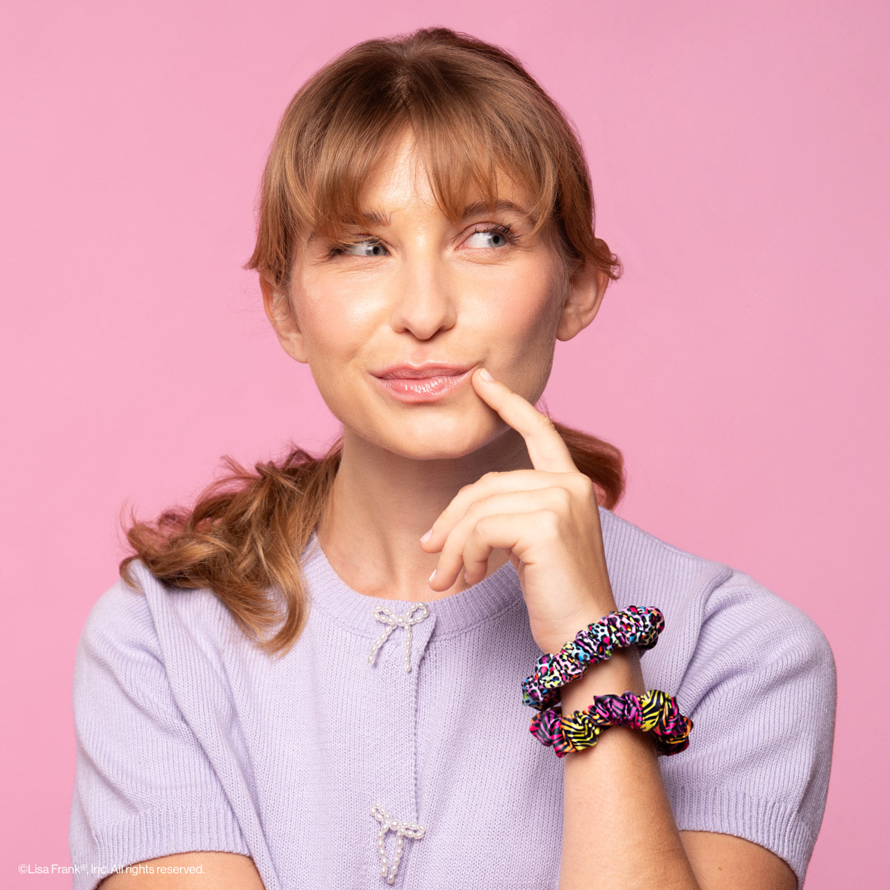 503486-LisaFrankxKitsch-RuchedSatinScrunchies-4pc-RainbowLeopard-Model-7-1280x1280px.jpg