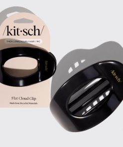 Black Flat Cloud Clip - Large