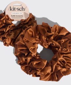 Camel Ruffle Scrunchie