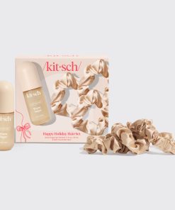 Happy Holiday Hair Set : Warm Sugar Hair Perfume & 3pc Satin Scrunchies