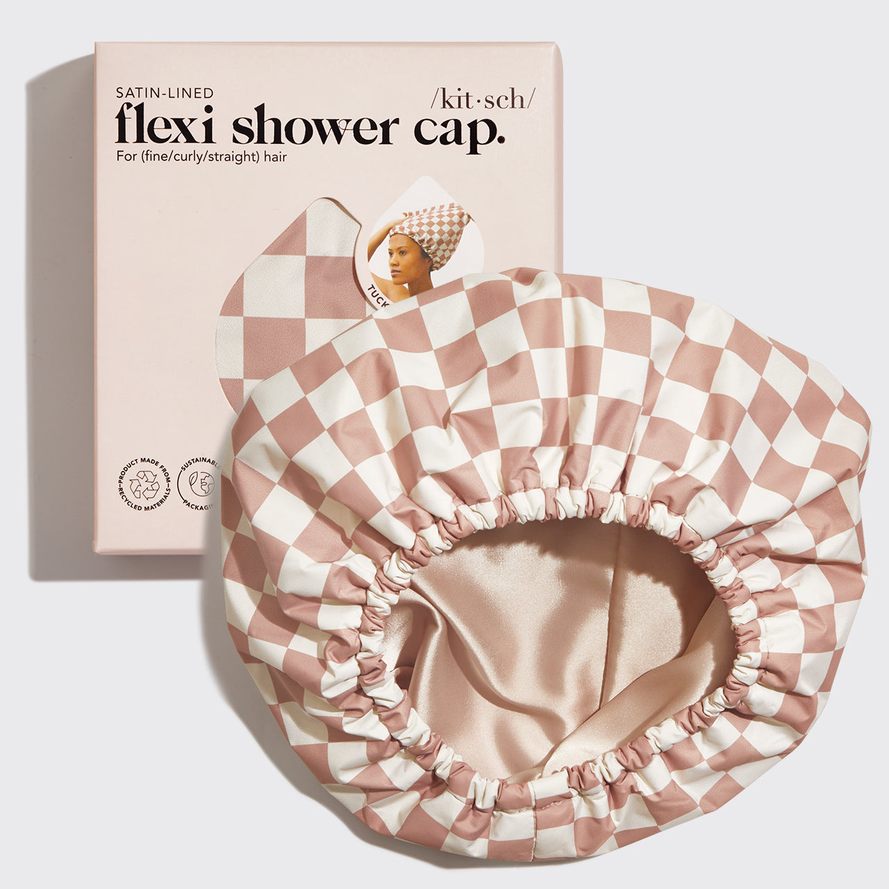 61418-SatinLinedFlexiShowerCap-Cleanse-TerracottaChecker-hero-1280x1280px.jpg