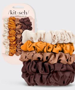 Sedona Satin Petite Scrunchies 5pc Set