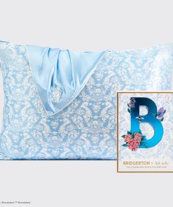 Kitsch x Bridgerton Satin Pillowcase in Toile De Blue