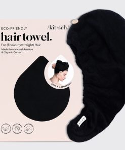 Microfiber Hair Towel - Black