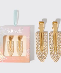 Gift of Glam Creaseless Clips 2pc Set - Rhinestone