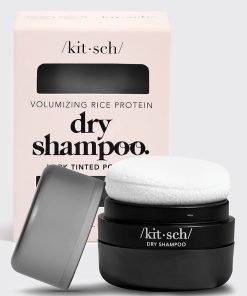 Dark Volumizing Rice Protein Dry Shampoo with Puff