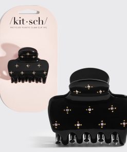 Black Rhinestone Cloud Claw Clip