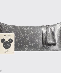 Kitsch x Mickey and Minnie Satin Pillowcase in Mickey Maze - King
