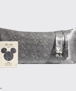 Kitsch x Mickey and Minnie Satin Pillowcase in Mickey Magic - King