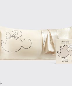 Kitsch x Mickey and Minnie Satin Pillowcase in Mrs. Mouse - King