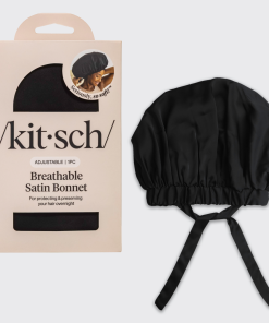 Black Satin Bonnet - XL