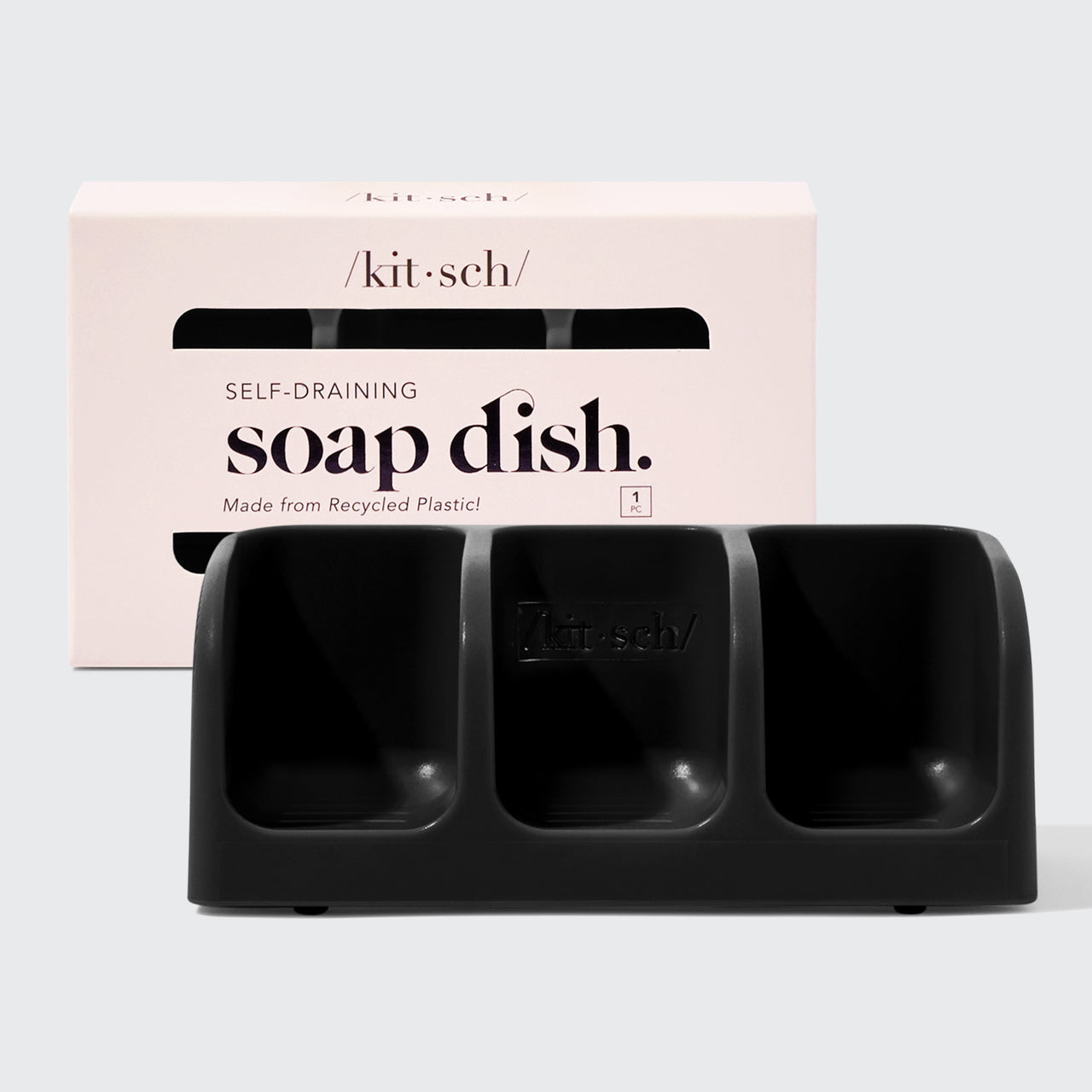67007-SelfDrainingSoapDish-BottleFreeBeauty-Black-hero-300dpi.jpg