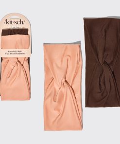 Rosewood Wide Twist Headbands 2pc Set