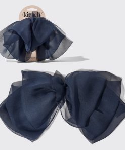 Blue Orchid Chiffon Bow Hair Clip