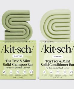 Tea Tree & Mint Clarifying Shampoo & Conditioner Bar Combo